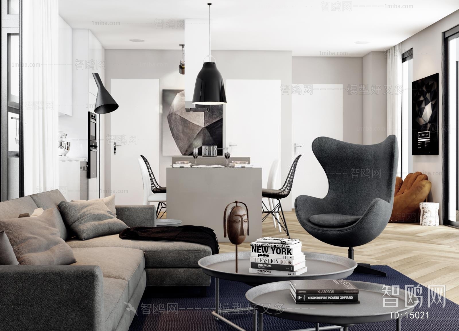 Modern Nordic Style A Living Room