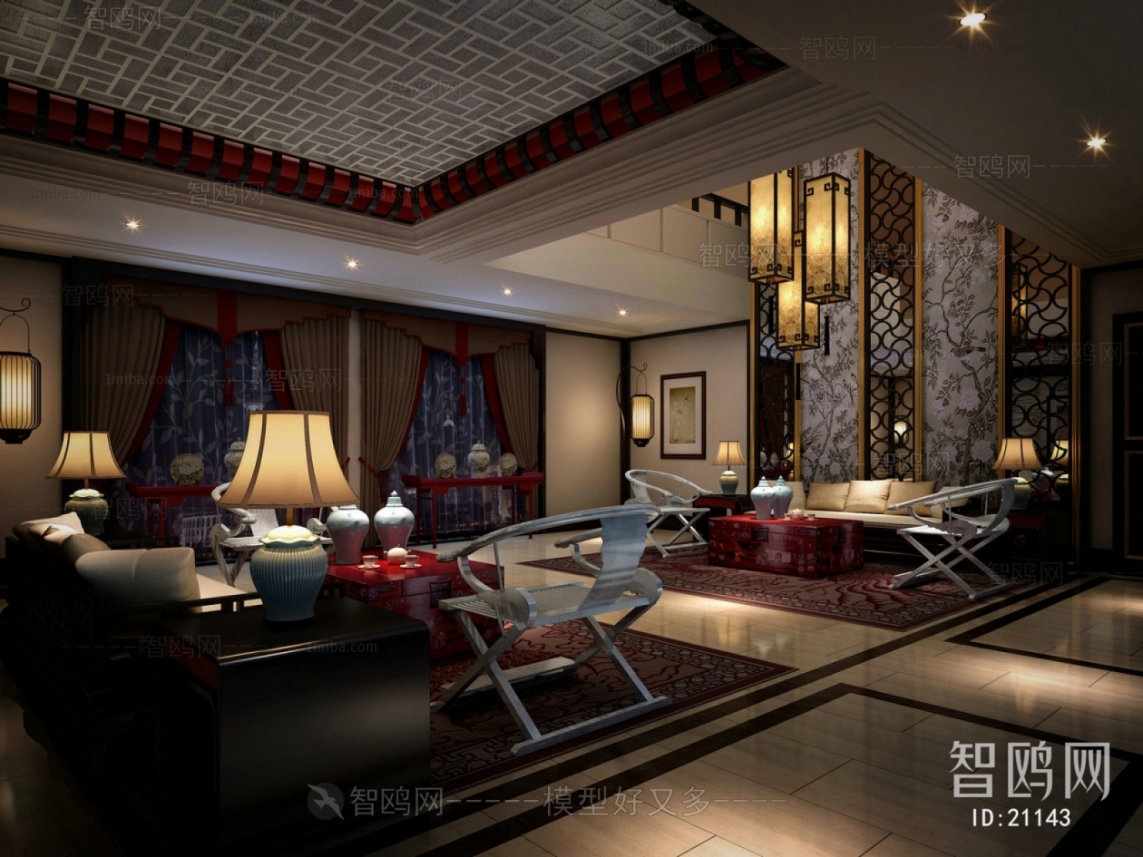 New Chinese Style Meeting Room