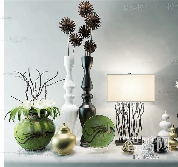 Modern New Chinese Style Decorative Set