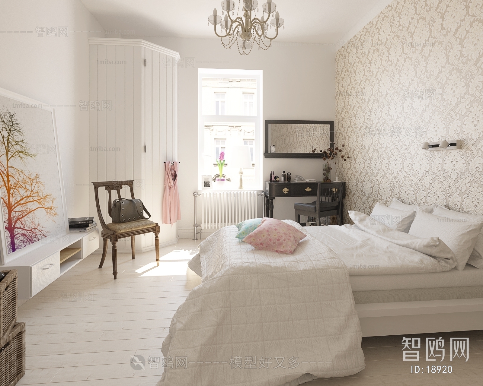 Modern Simple European Style Bedroom