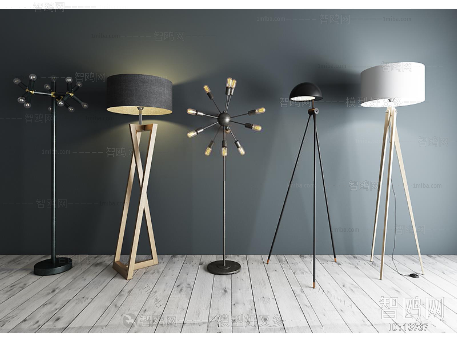 Modern American Style Industrial Style Nordic Style Floor Lamp