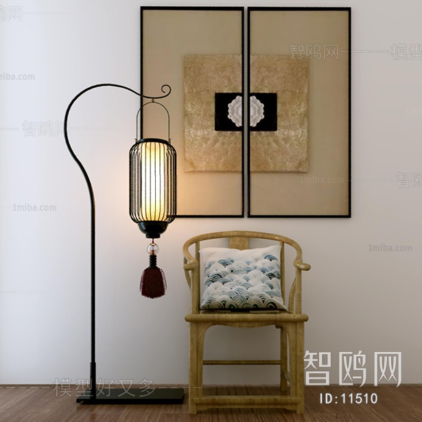 New Chinese Style Floor Lamp