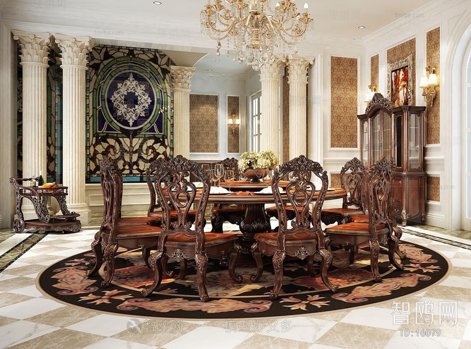 European Style French Style Dining Table And Chairs