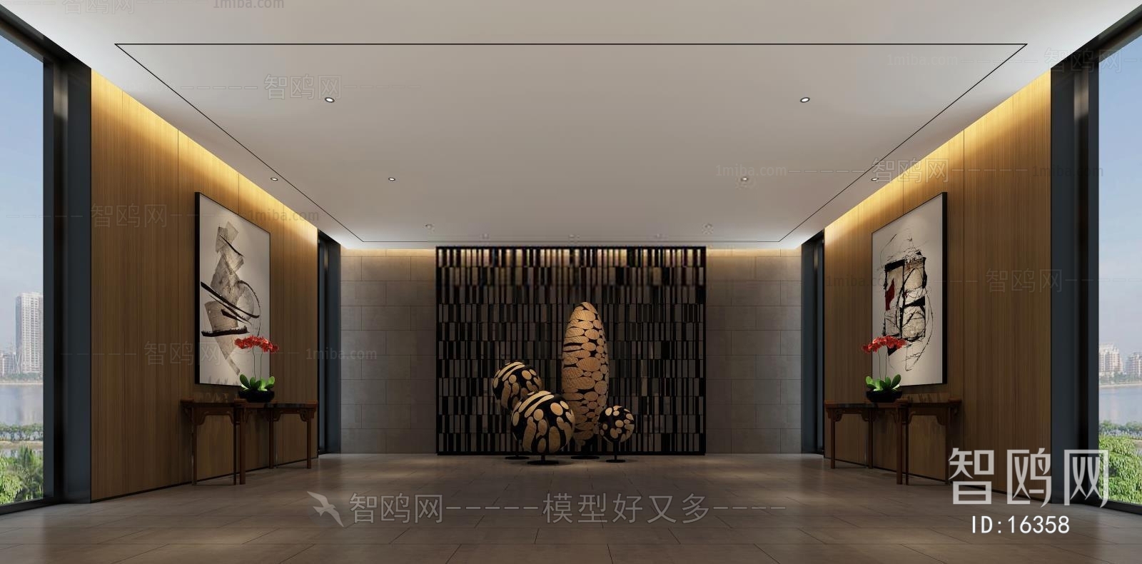 New Chinese Style Office Reception Desk