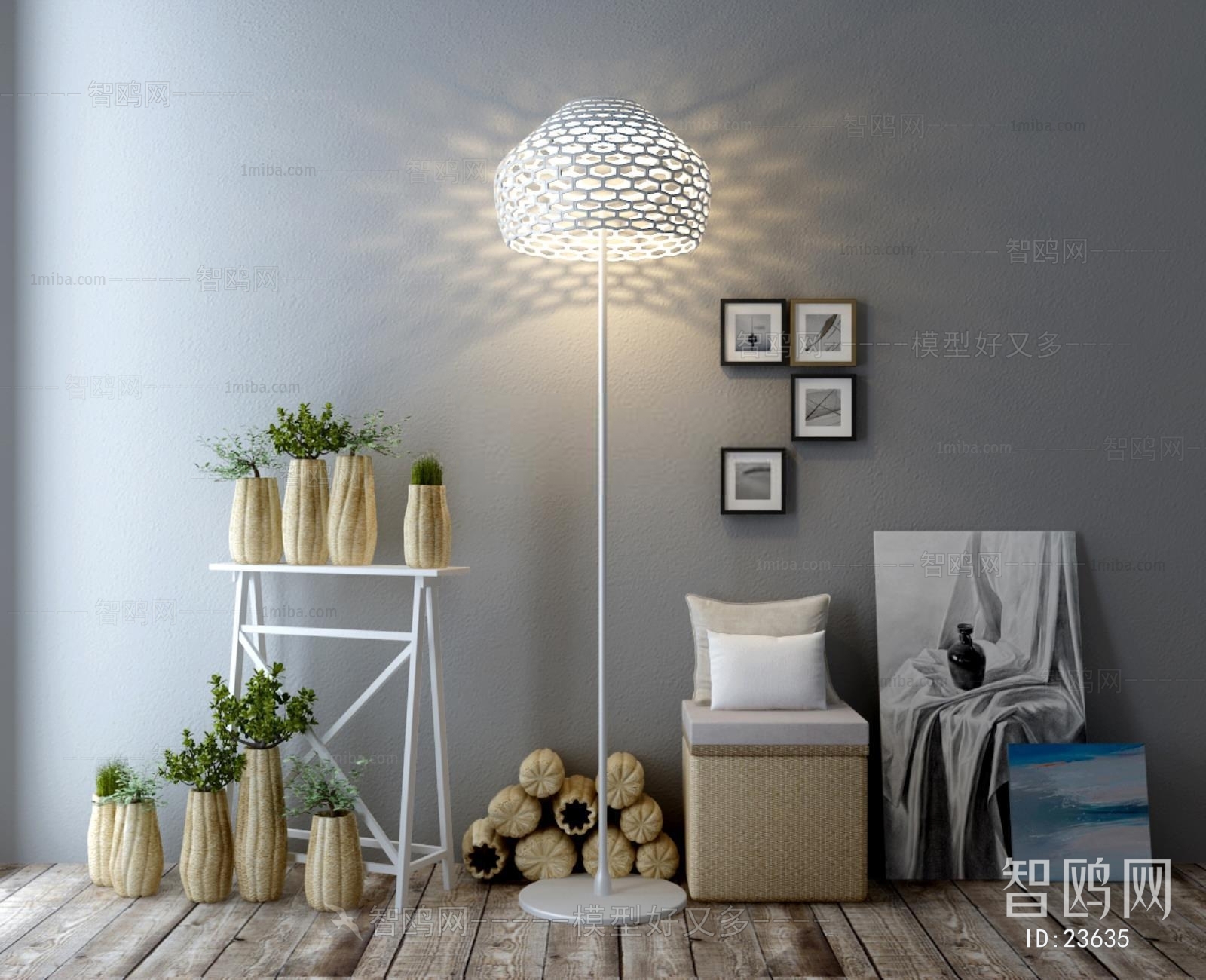 Modern Idyllic Style Floor Lamp