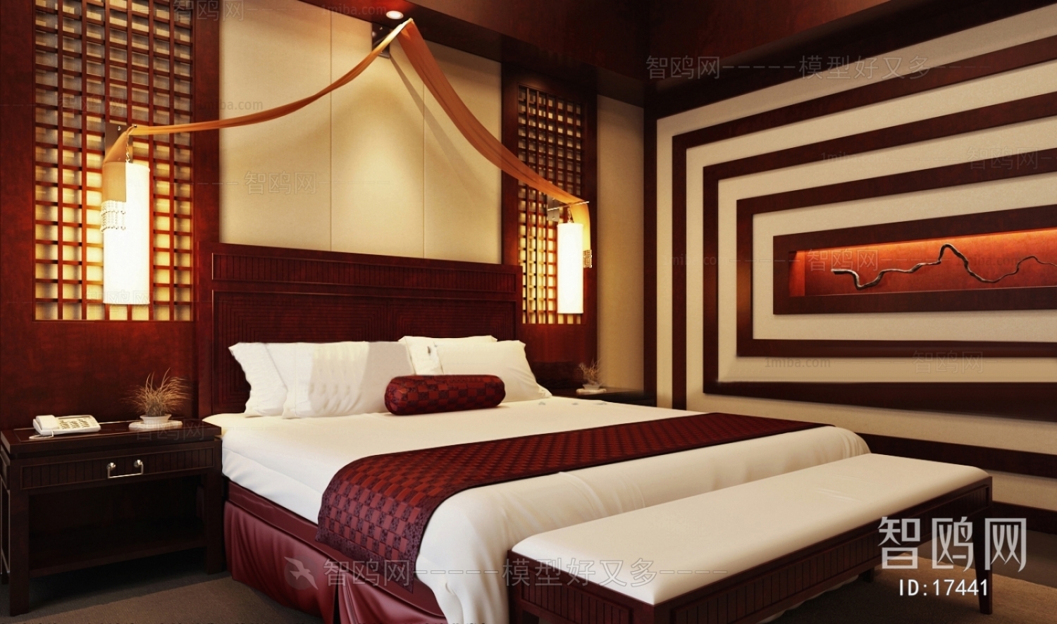 New Chinese Style Bedroom