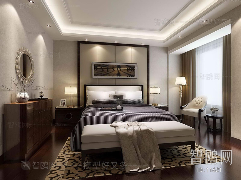 Modern New Chinese Style Bedroom