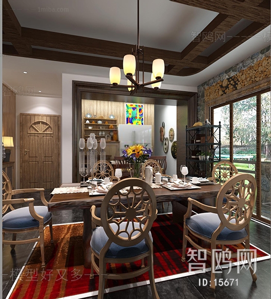 American Style European Style Dining Room