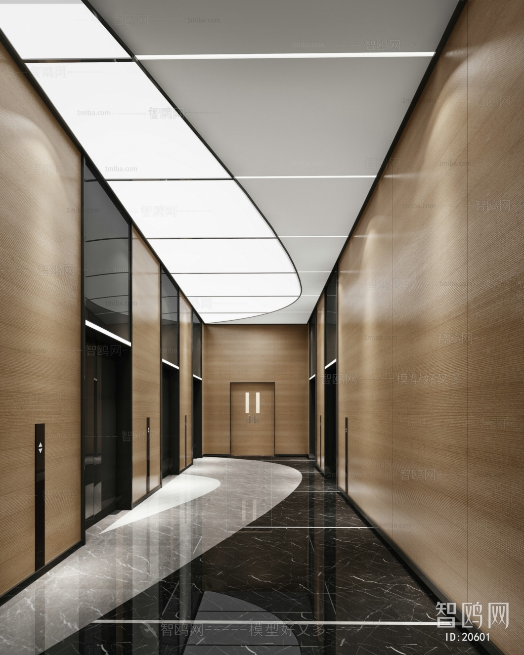 Modern Corridor/elevator Hall