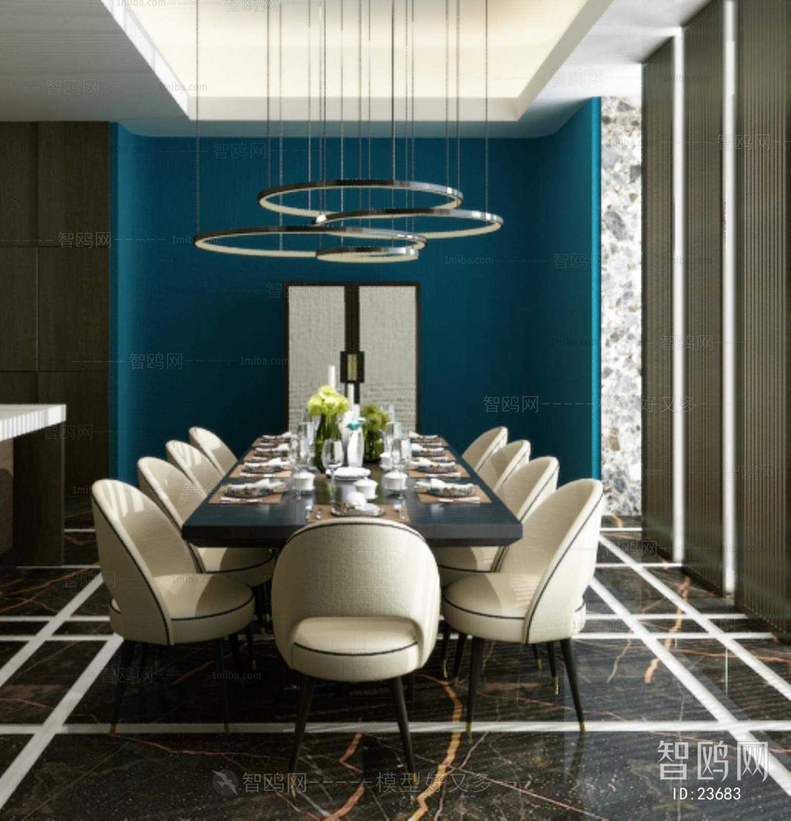 Modern Post Modern Style Dining Room