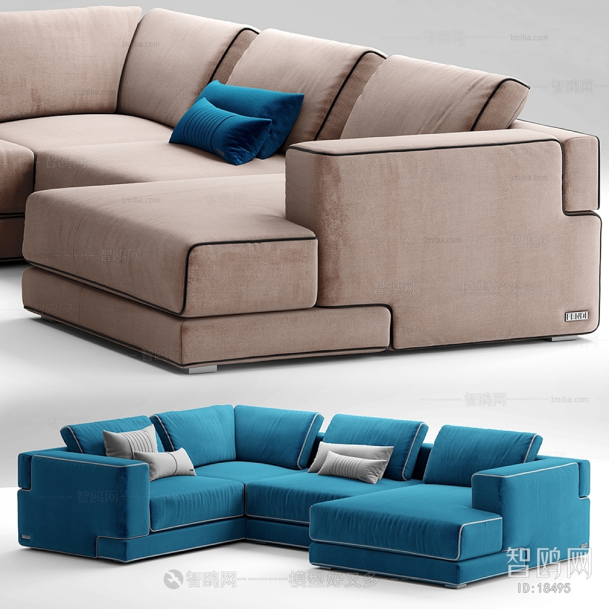 Modern Multi Person Sofa