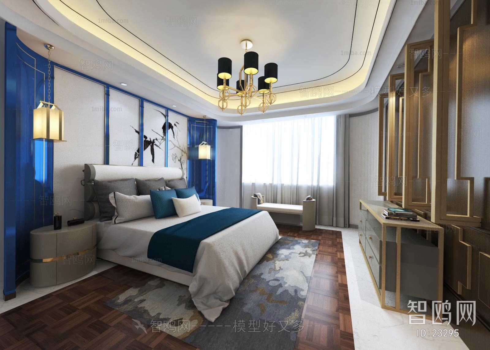 Modern New Chinese Style Bedroom