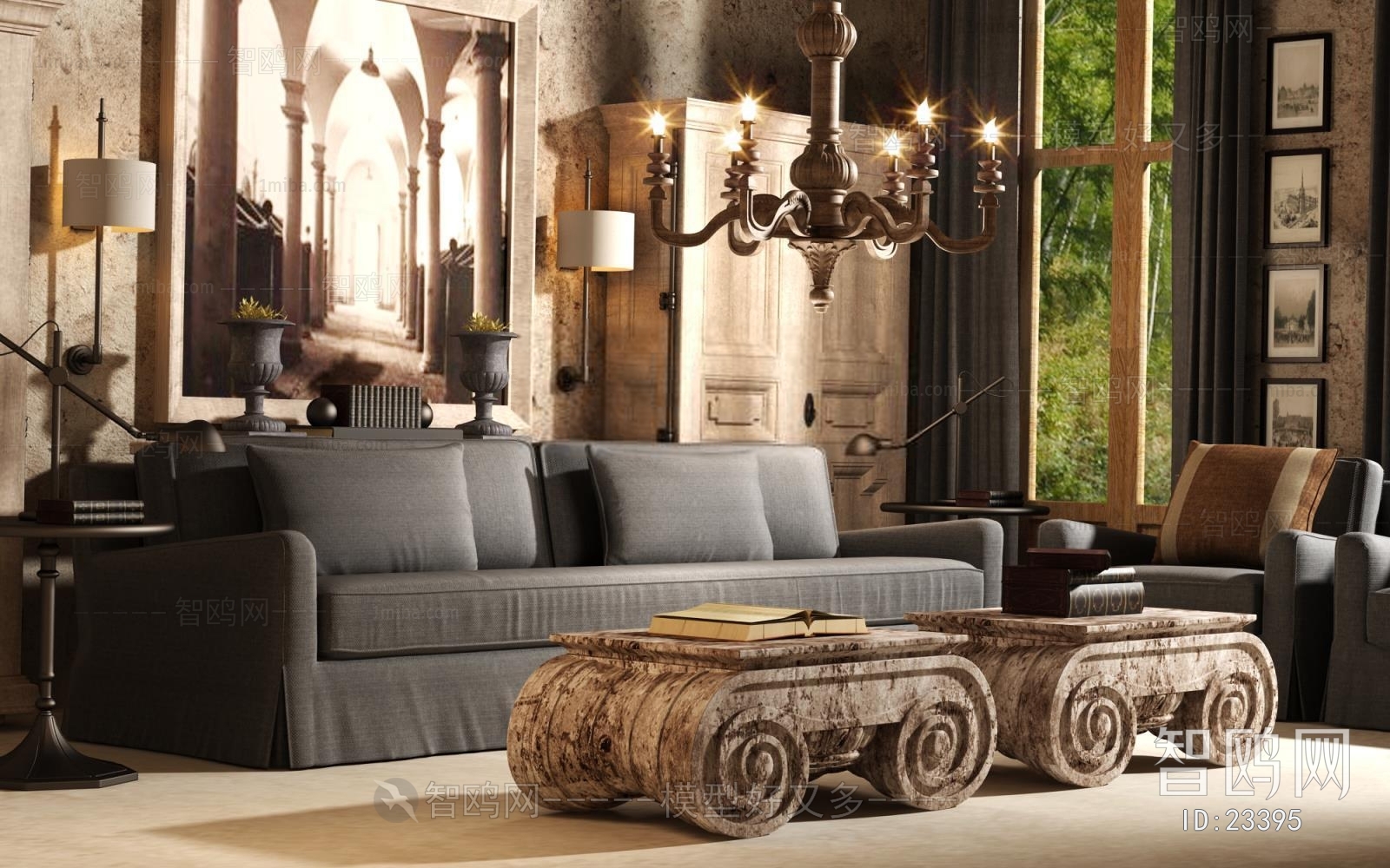 American Style Country Style Sofa Combination