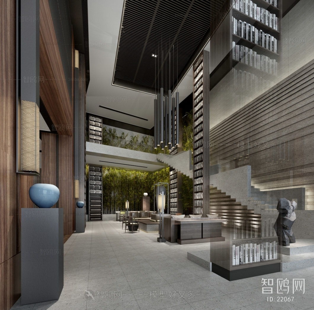 New Chinese Style Lobby Hall