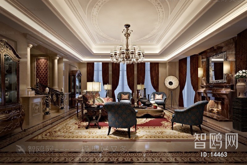European Style New Classical Style Meeting Room