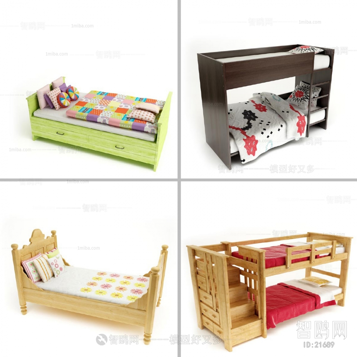 Modern European Style Child's Bed