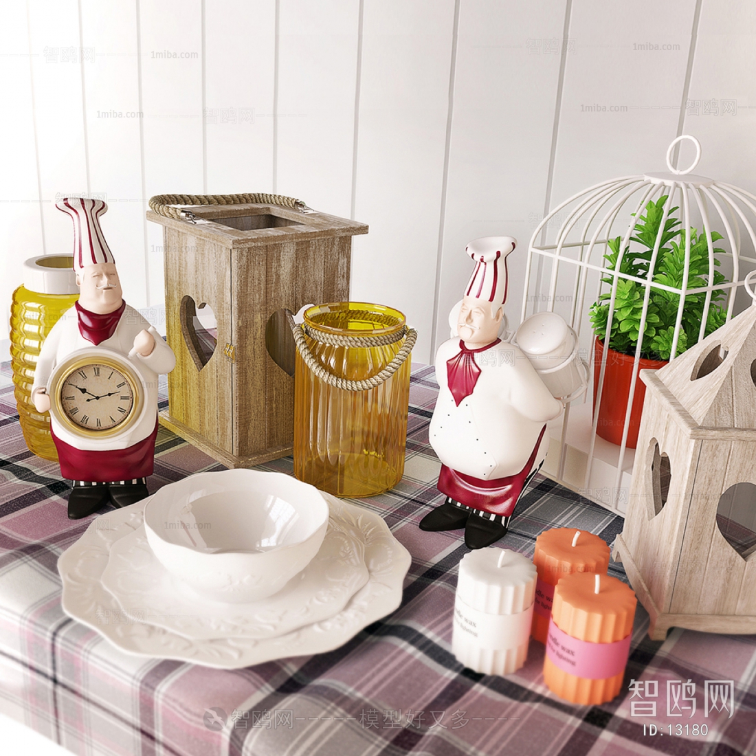 American Style European Style Mediterranean Style Idyllic Style Decorative Set