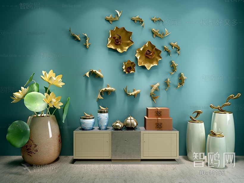 Modern New Chinese Style Wall Decoration