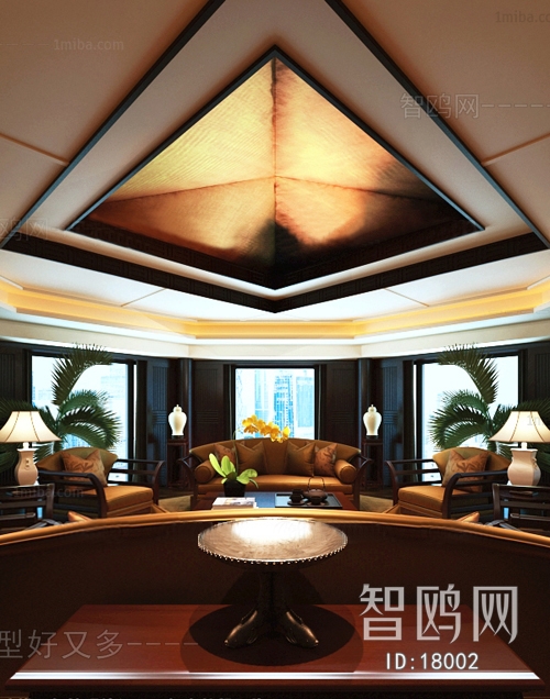 New Chinese Style Meeting Room