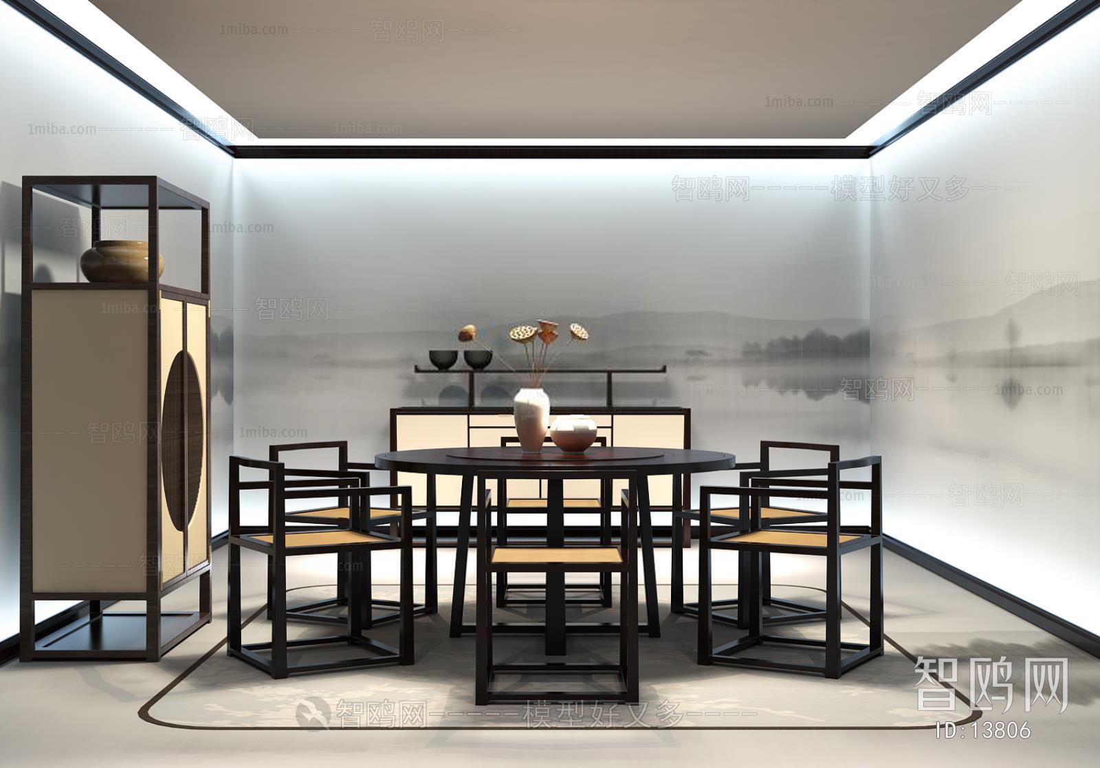 Modern New Chinese Style Dining Room