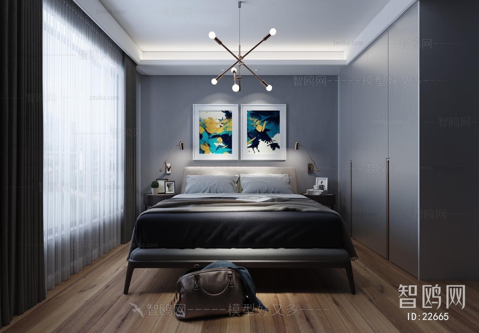 Modern Nordic Style Bedroom