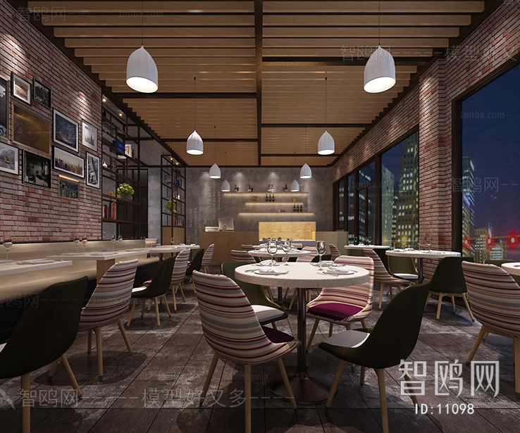 Modern Industrial Style Restaurant