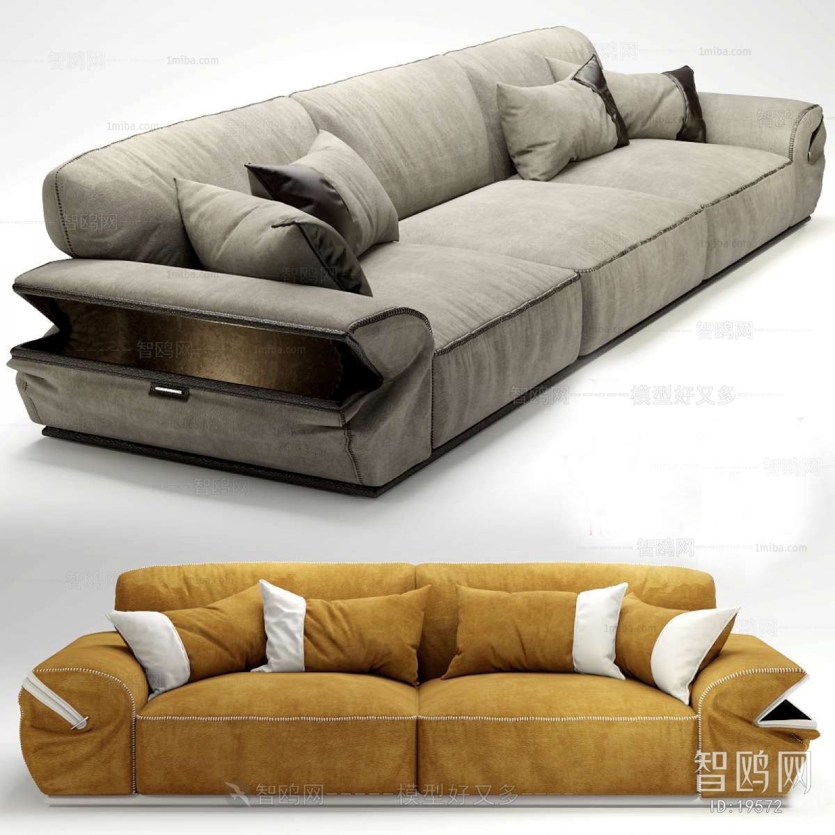 Modern Three-seat Sofa