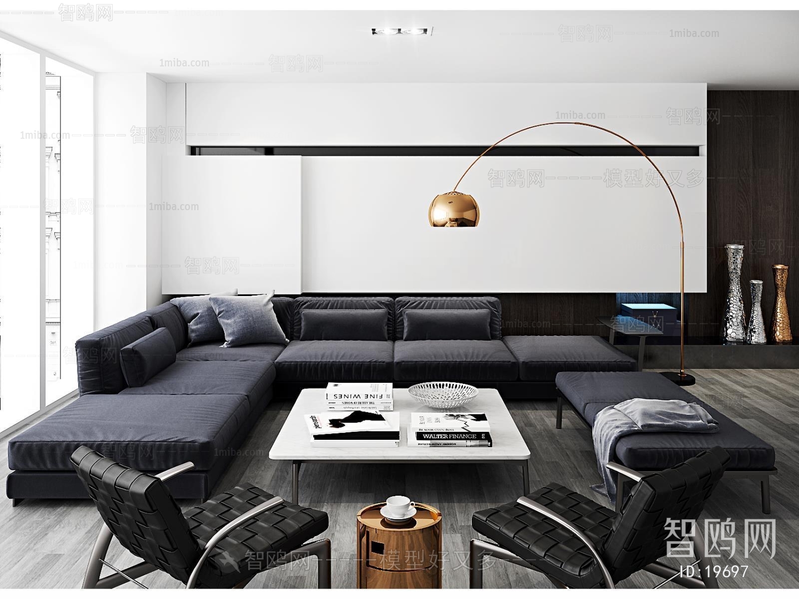 Modern Simple Style Sofa Combination