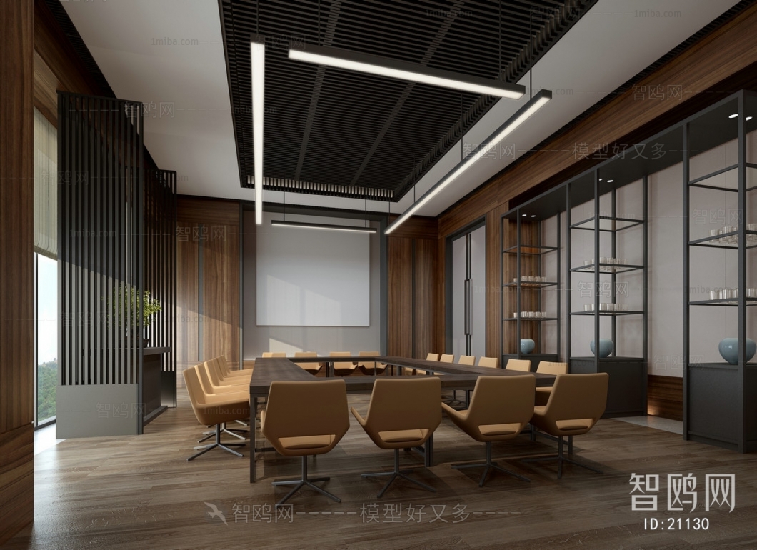 Modern New Chinese Style Meeting Room