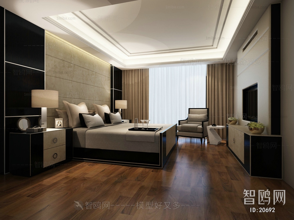 New Chinese Style Bedroom