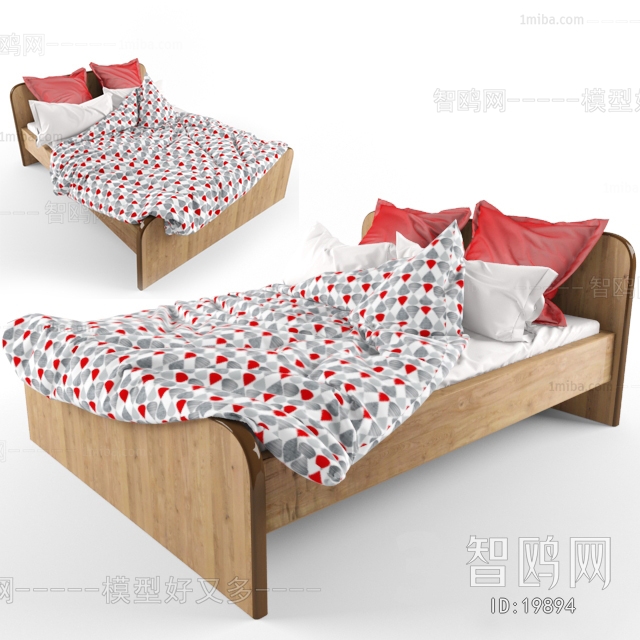 Modern Nordic Style Single Bed