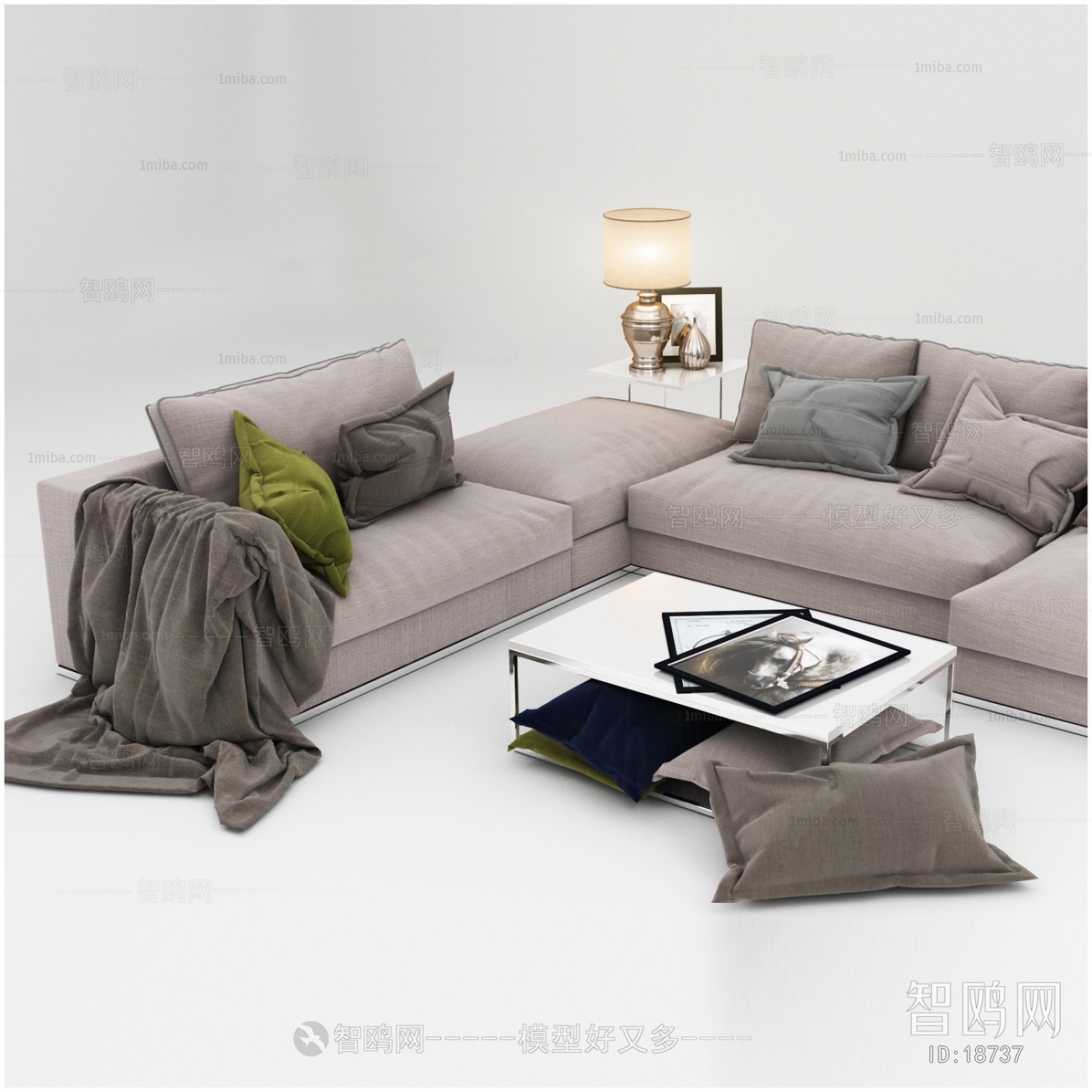 Modern Multi Person Sofa