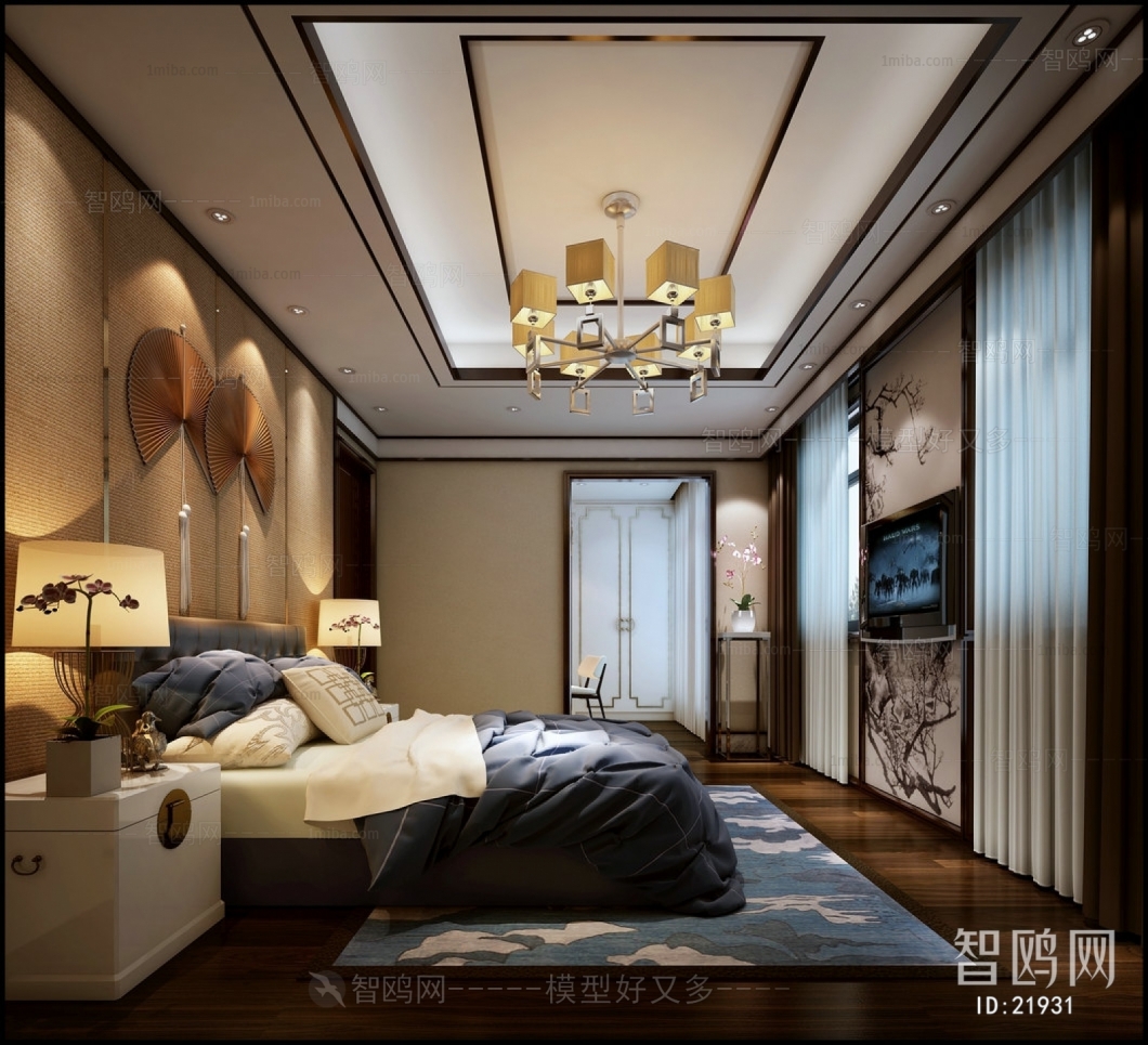 New Chinese Style Bedroom