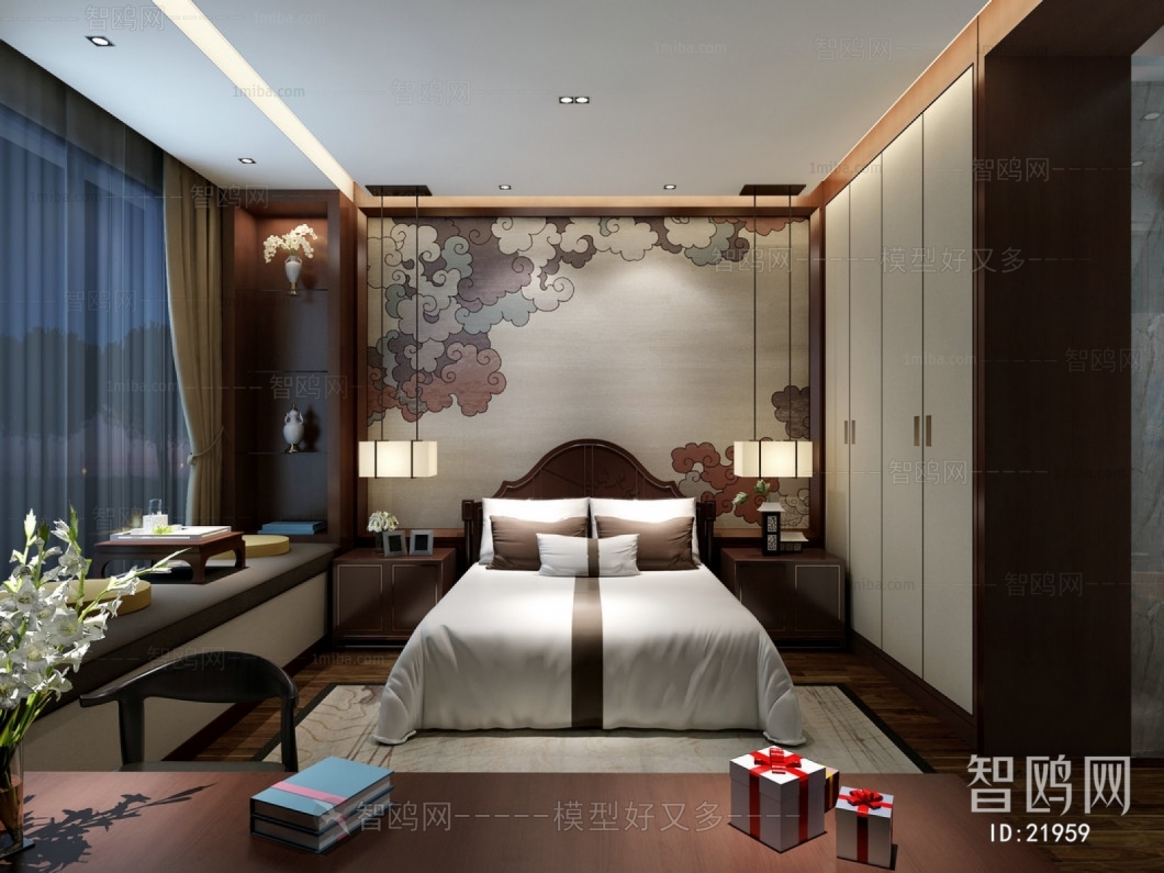 New Chinese Style Bedroom