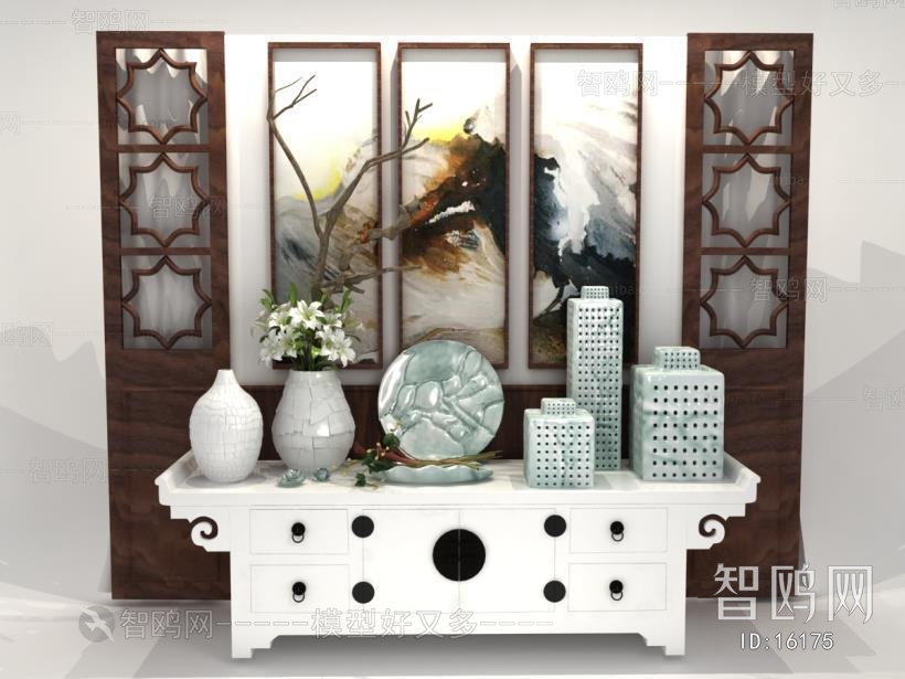 New Chinese Style Side Cabinet/Entrance Cabinet