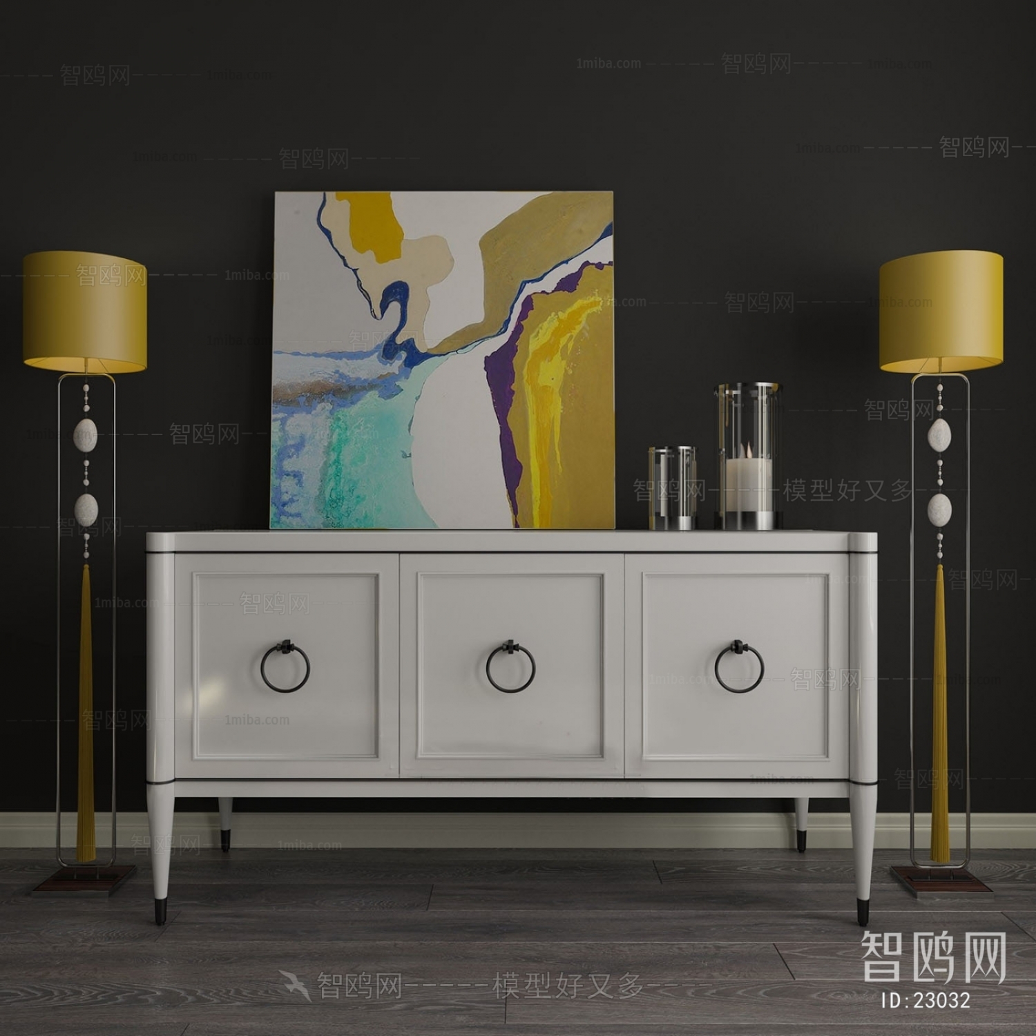 Post Modern Style New Chinese Style Side Cabinet/Entrance Cabinet