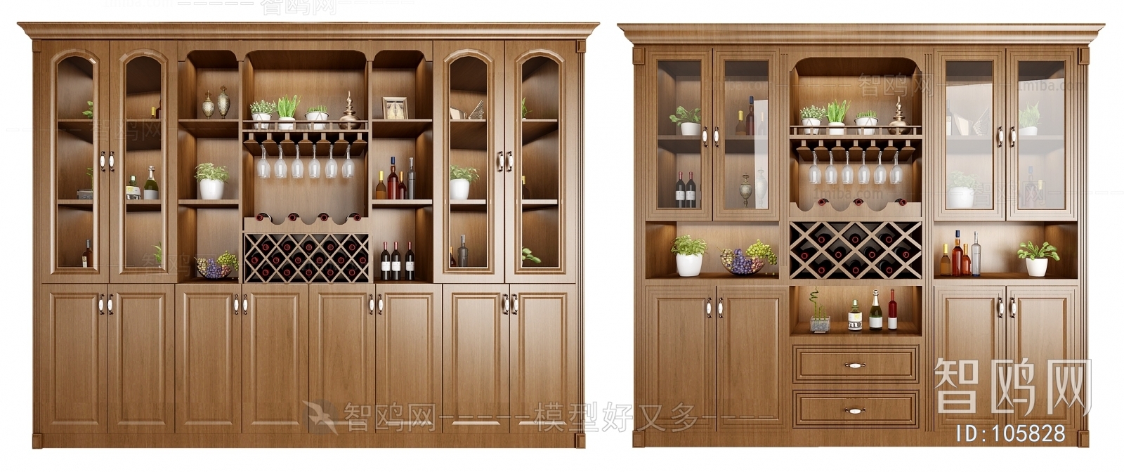 American Style Simple European Style Wine Cabinet