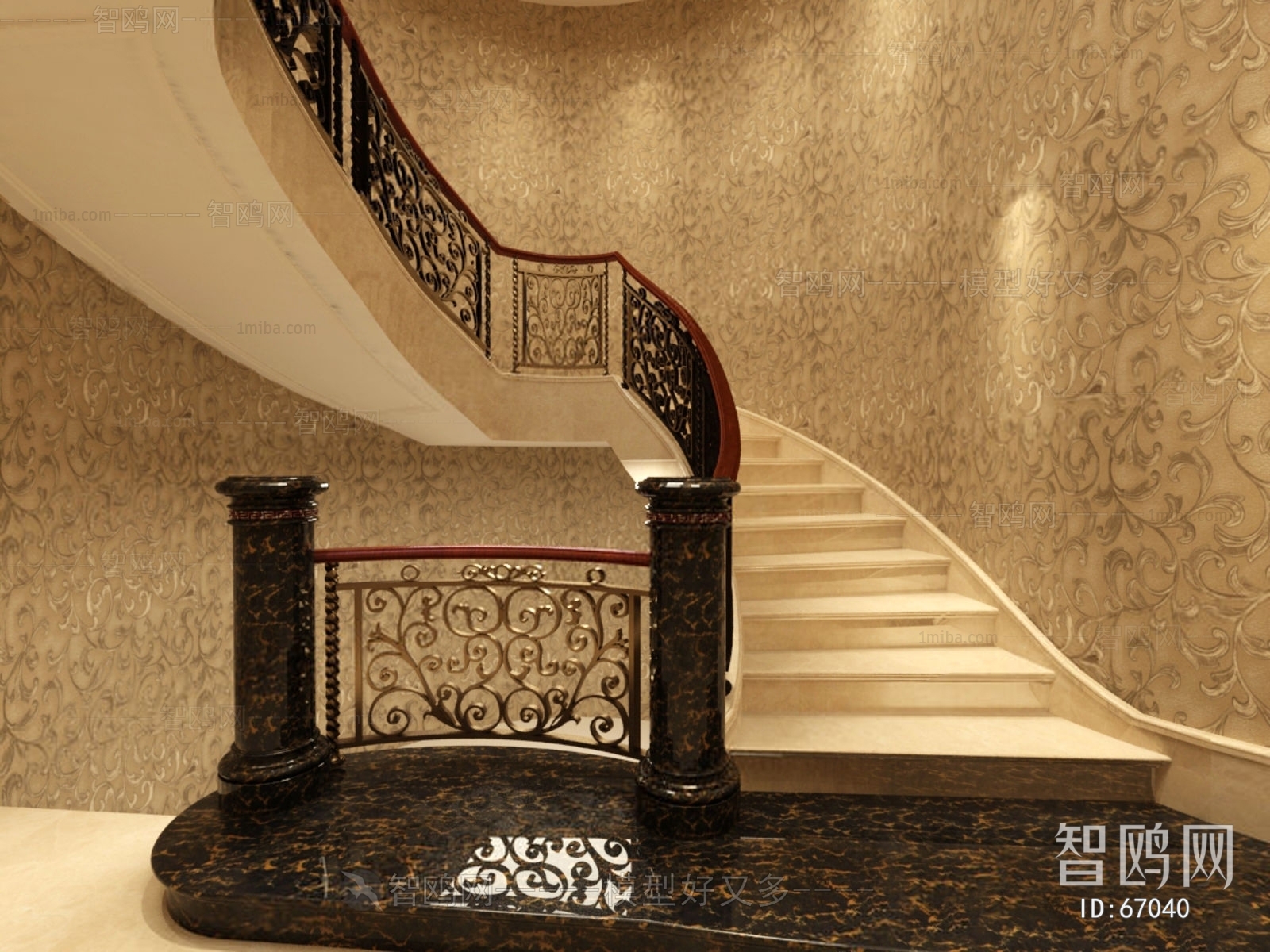 European Style Stair Balustrade/elevator