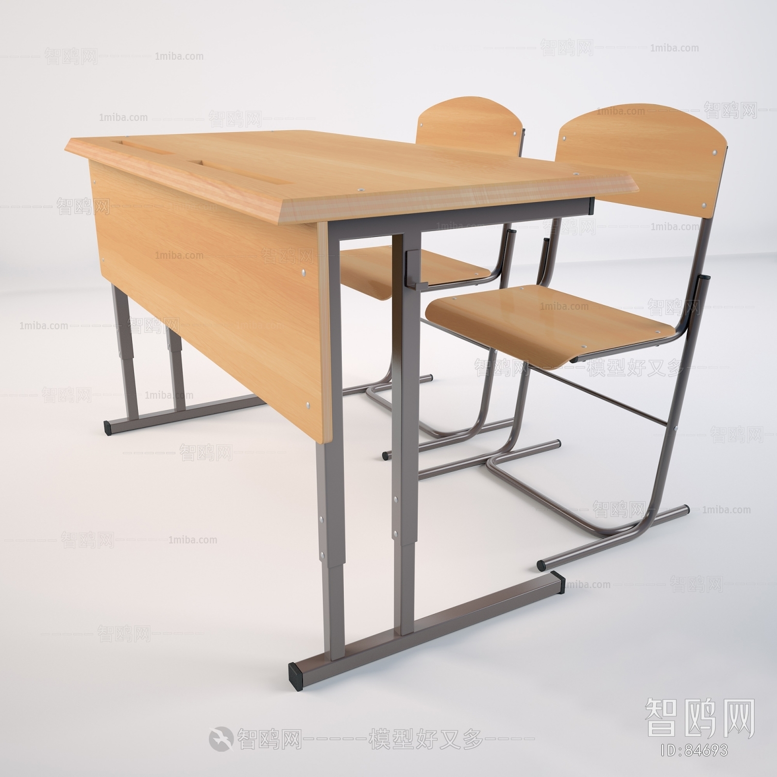 现代教室培训办公桌办公椅