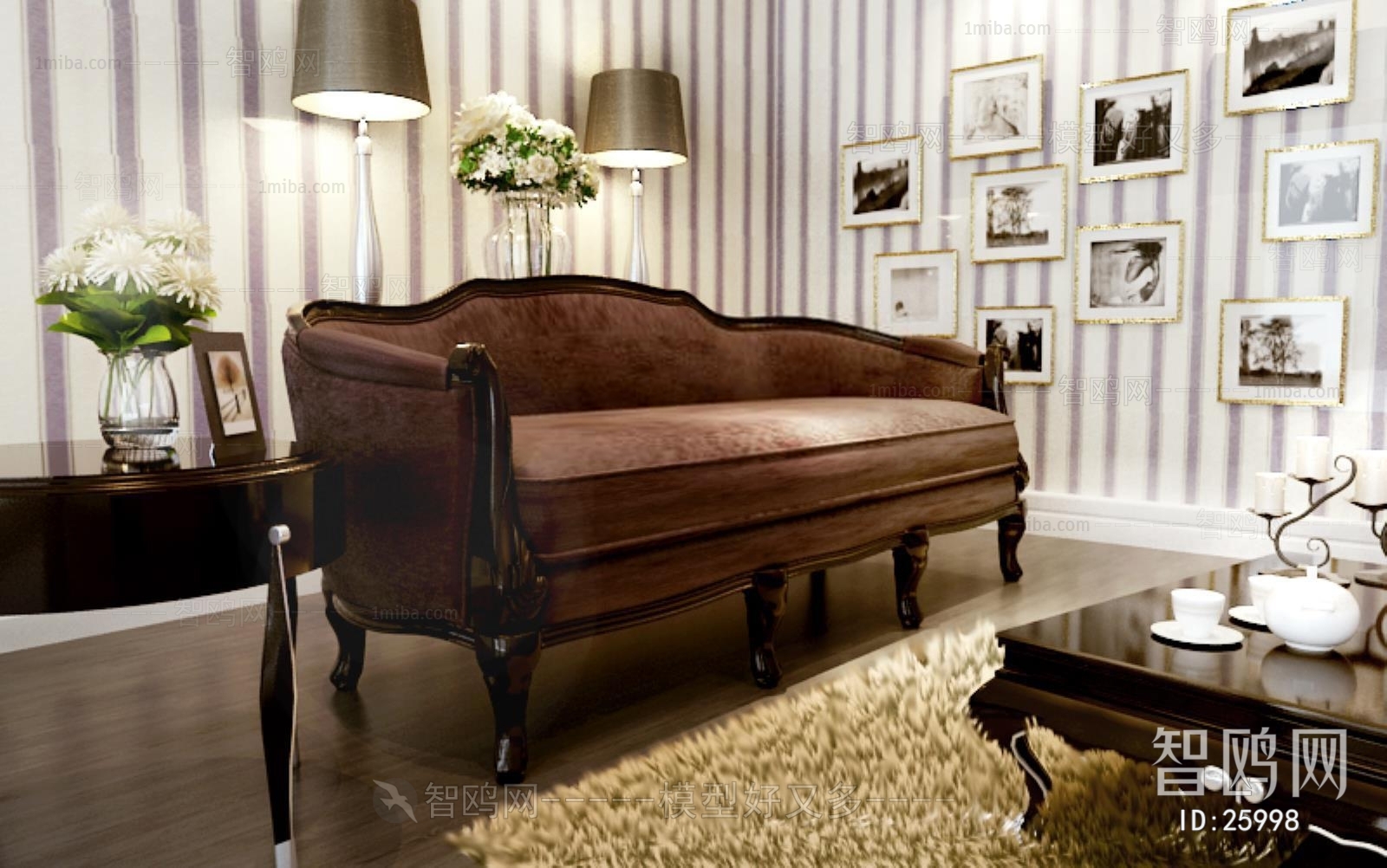 New Classical Style A Sofa For Two