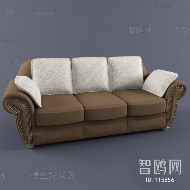 European Style Three-seat Sofa