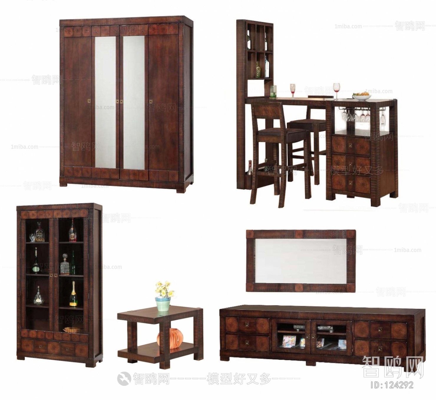 European Style Wine Cabinet