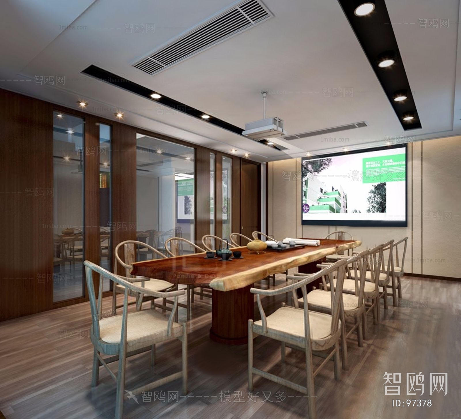 New Chinese Style Meeting Room