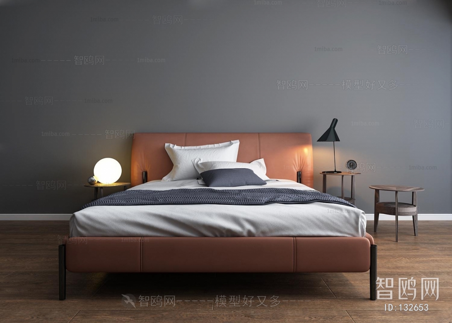 Modern Simple Style Double Bed