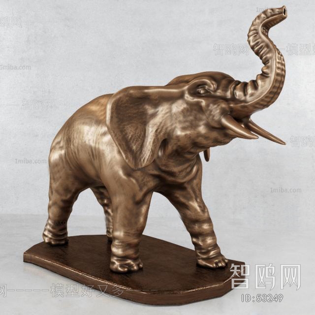 现代大象雕塑