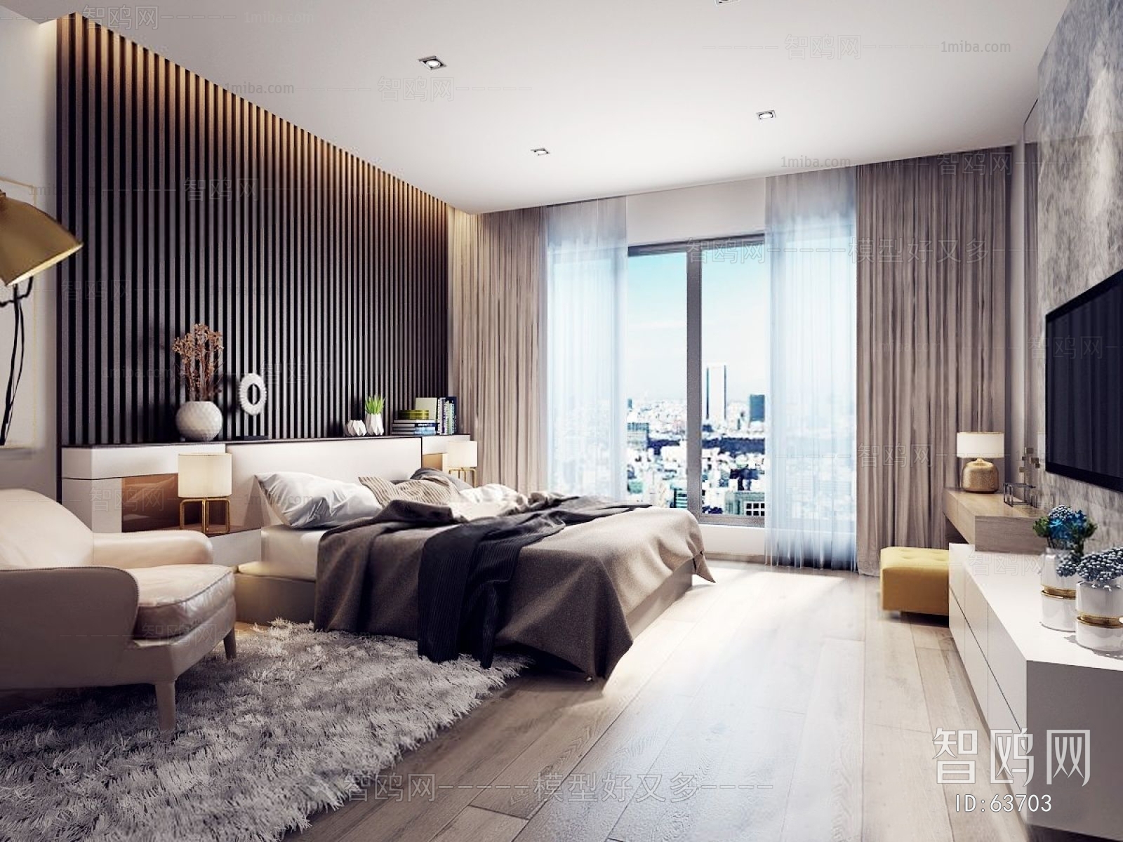 Modern Nordic Style Bedroom