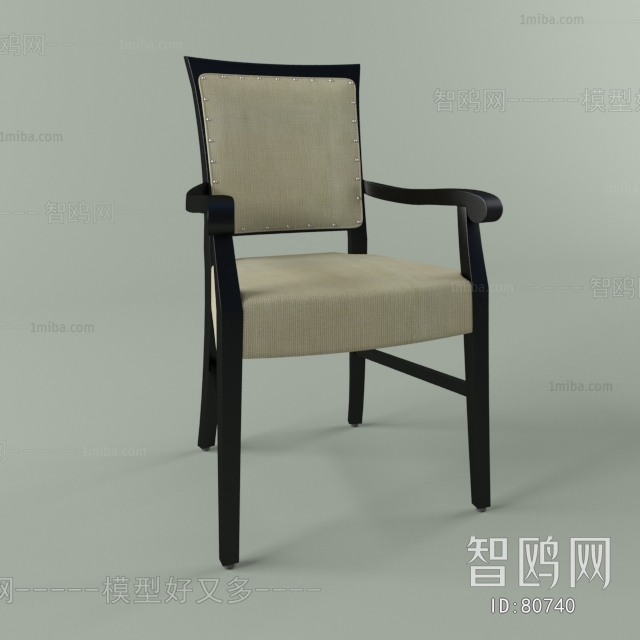 Simple European Style Single Chair