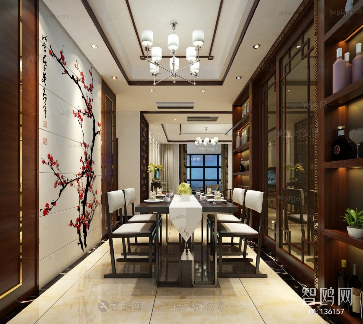 New Chinese Style Dining Room