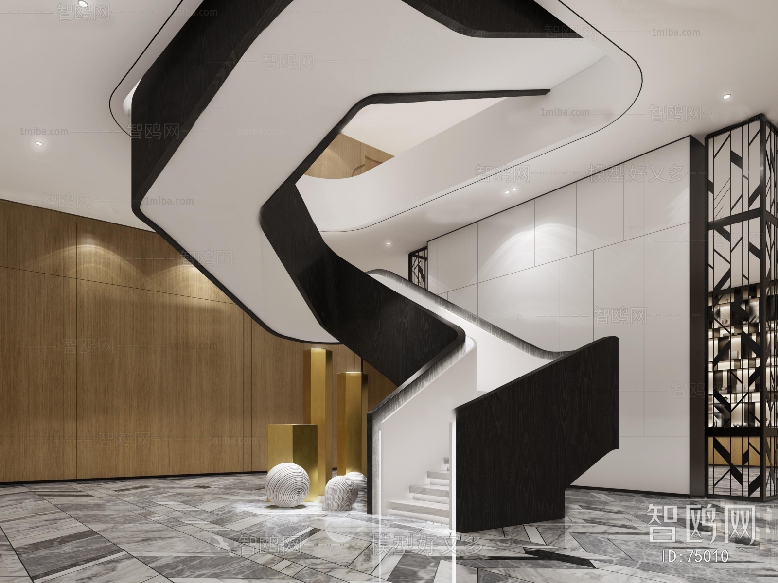 Modern Stair Balustrade/elevator