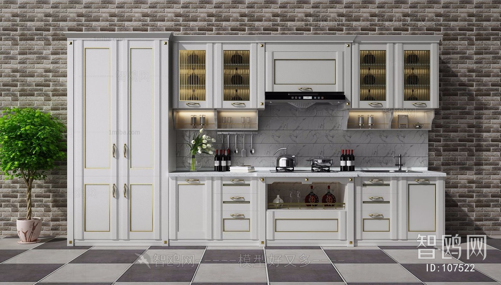 Nordic Style Kitchen Cabinet